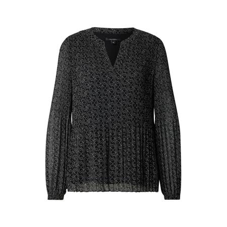 Comma COMMA Blouse zwart / wit