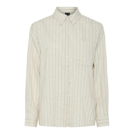 PIECES Blouse PCPia ecru / grijs