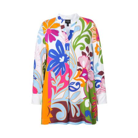 Ulla Popken Ulla Popken Tuniek blauw / grasgroen / pink / wit