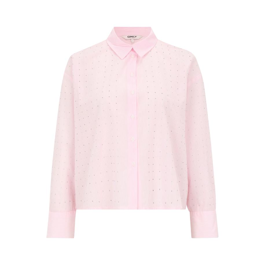 Only Only Petite Blouse ONLJULIE rosa / wit -