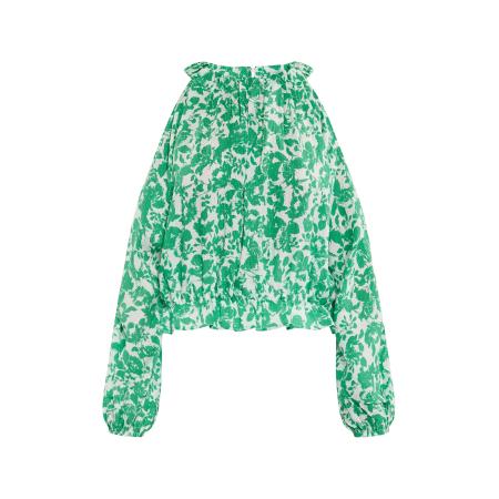 IZIA IZIA Blouse groen / wit