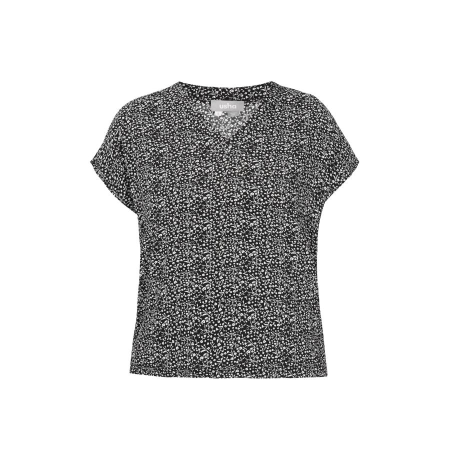 FELIPA FELIPA Blouse Fashion Look zwart / wit -