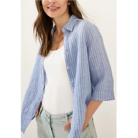 CECIL Gestreept linnen overhemd blouse