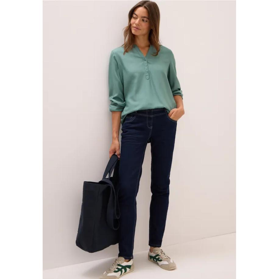 CECIL Tuniek in effen kleur Groen