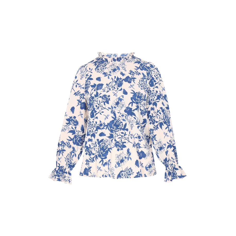 Usha Usha Blouse beige / blauw -