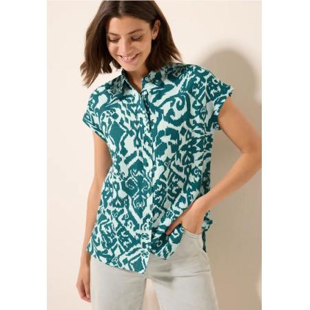CECIL Gedessineerde linnen blouse