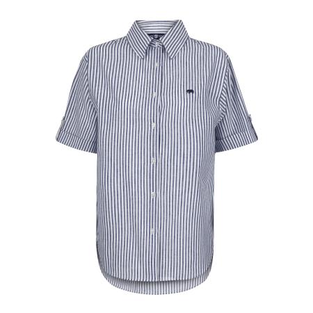 Jimmy Sanders Jimmy Sanders Blouse navy / nachtblauw / wit