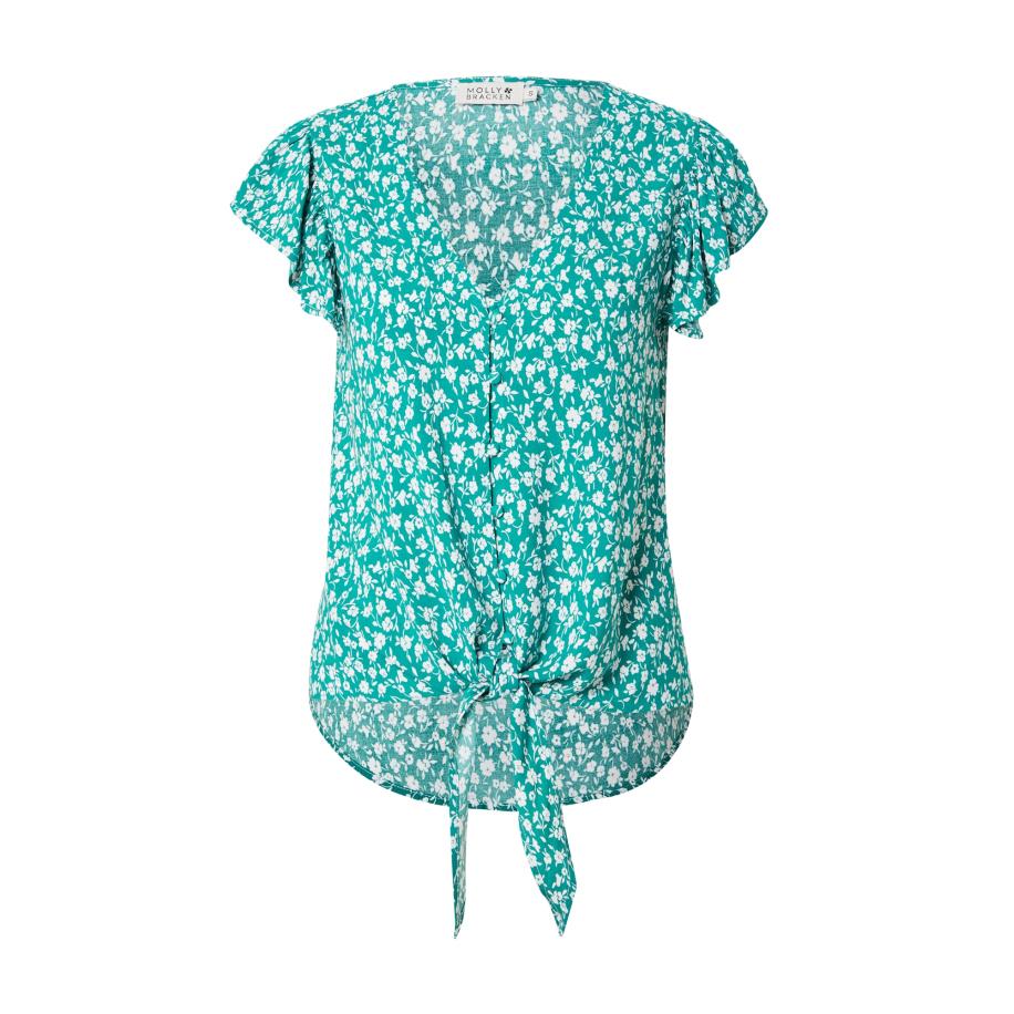 Molly Bracken Molly BRACKEN Blouse smaragd / wit -