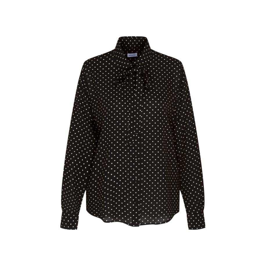 SEIDENSTICKER Blouse Schwarze Rose zwart / wit Zwart