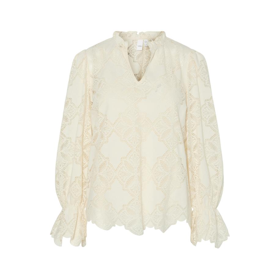 YAS YAS Blouse YASSELMI crème -