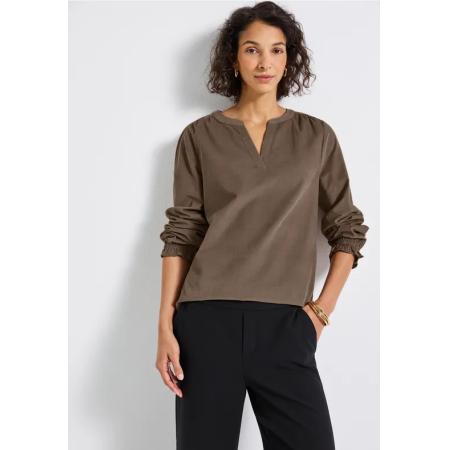 Street One Corduroy blouse met ruches