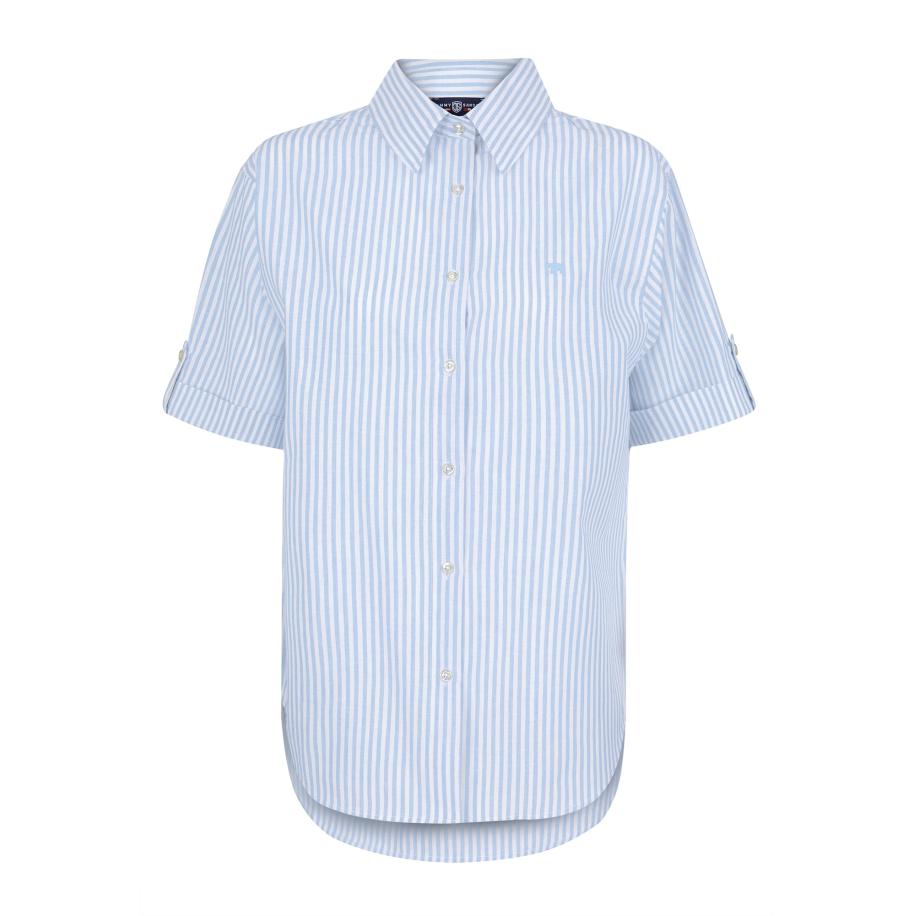 Jimmy Sanders Jimmy Sanders Blouse blauw / wit -