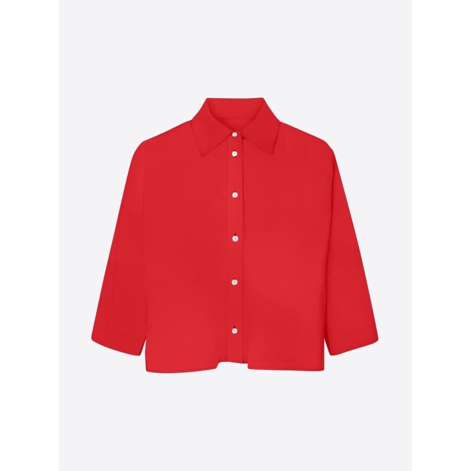 Jascha Stockholm Jascha Stockholm Blouse Short Belly rood -