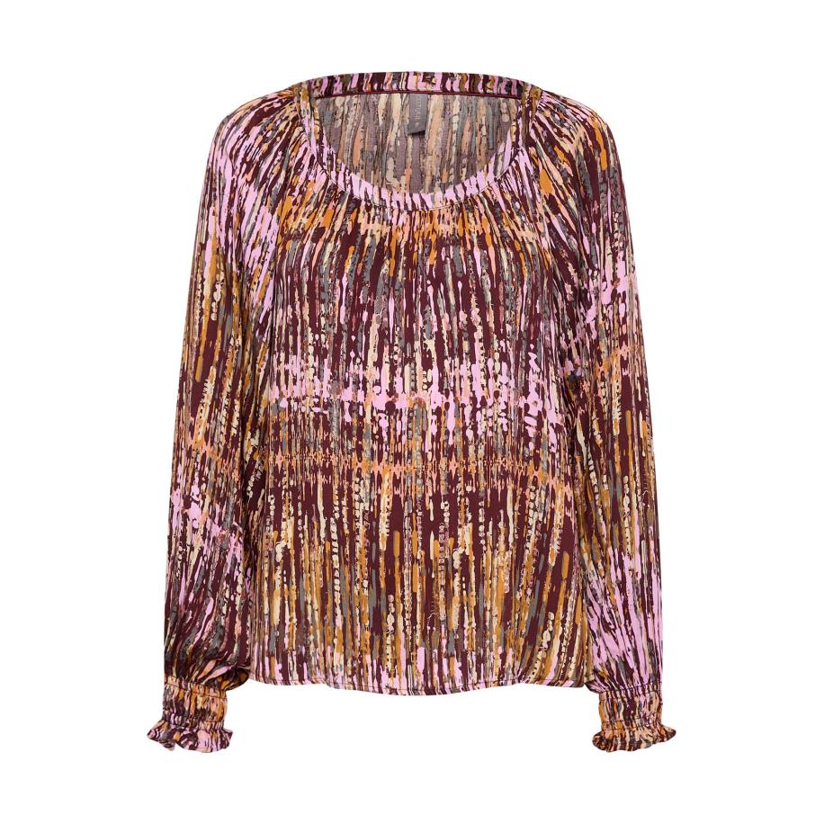 Culture CULTURE Blouse Toba gemengde kleuren / bordeaux -