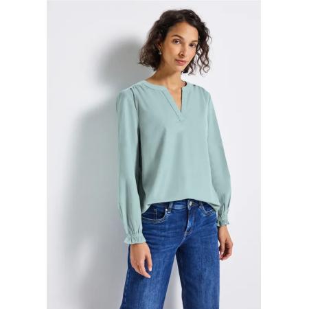 Street One Corduroy blouse met ruches