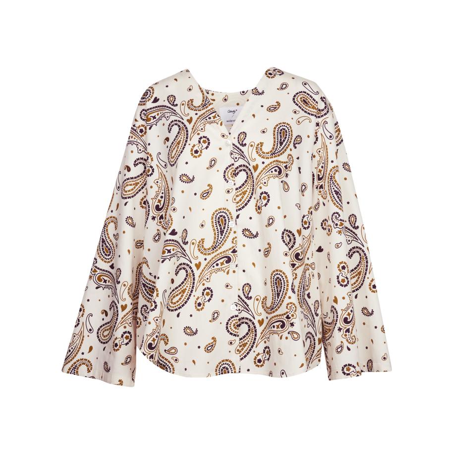 Seidensticker SEIDENSTICKER Blouse ecru / bruin / zwart -