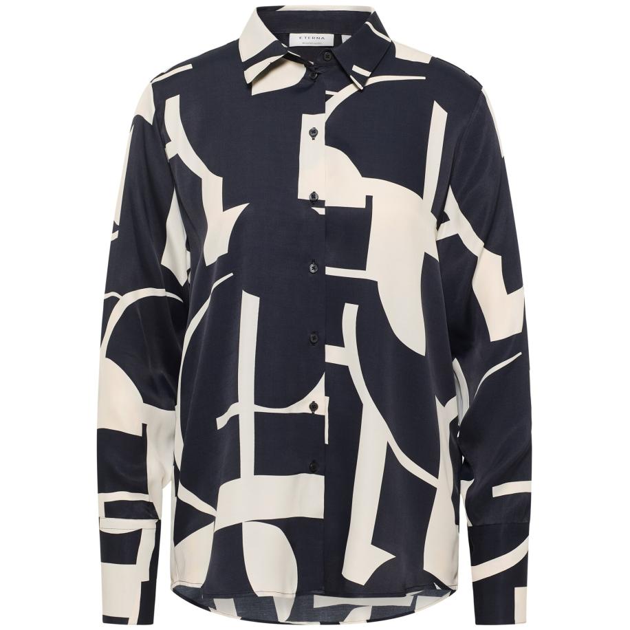 Eterna ETERNA Blouse lichtbeige / zwart -