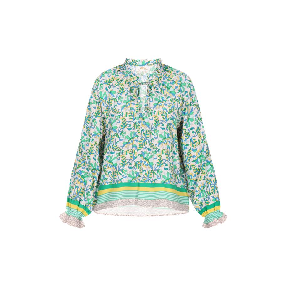 Usha usha FESTIVAL Blouse Festival crème / blauw / geel / groen -