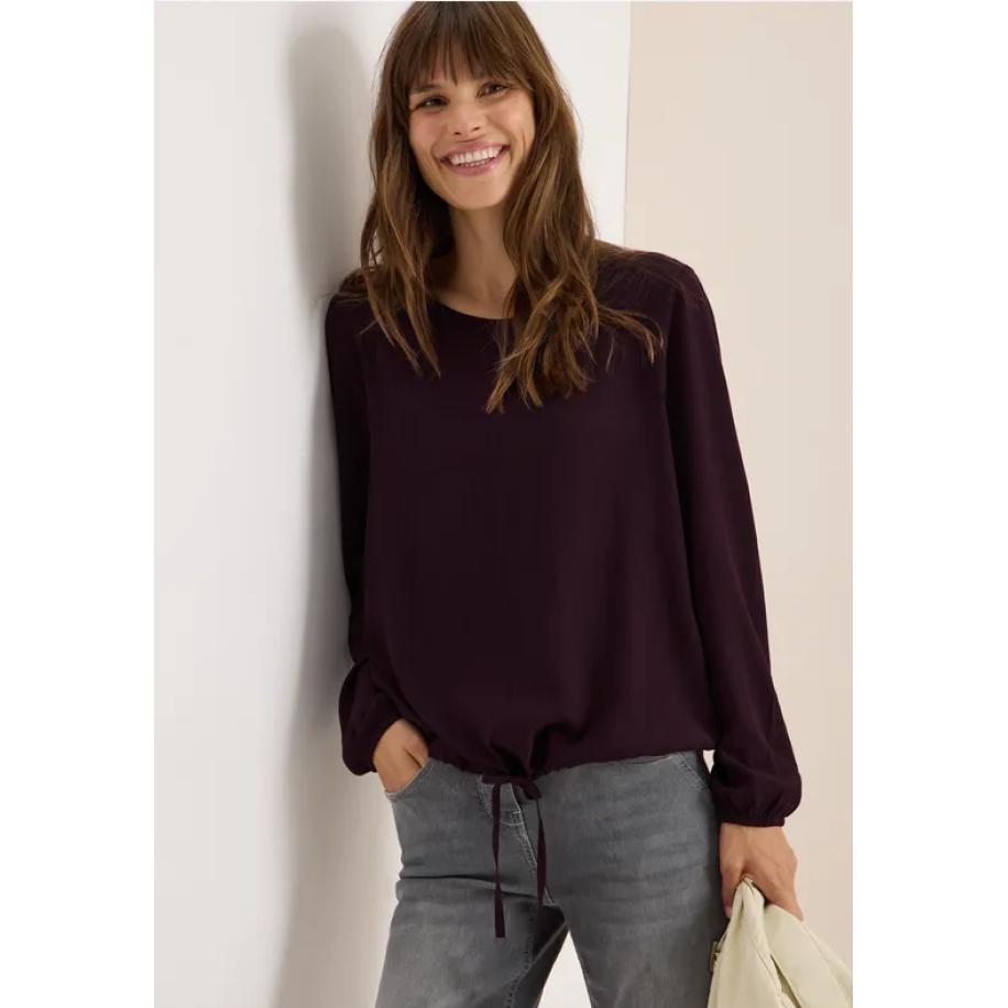 CECIL Blouse met trekkoord Rood