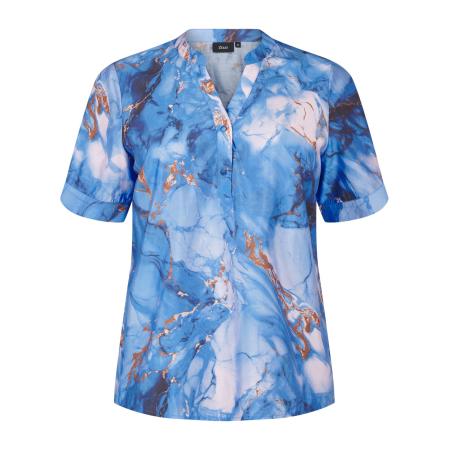 Zizzi Zizzi Blouse Eclaru blauw / marine / bruin / wit