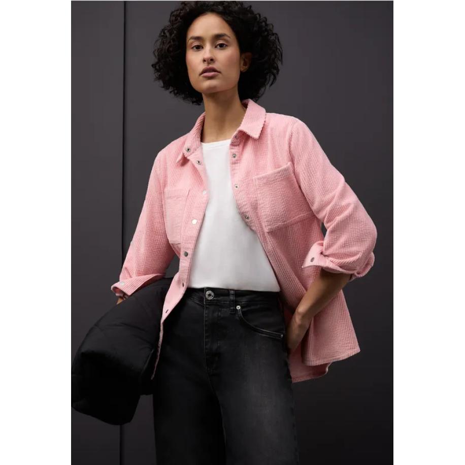 Street One Corduroy overhemd blouse Roze