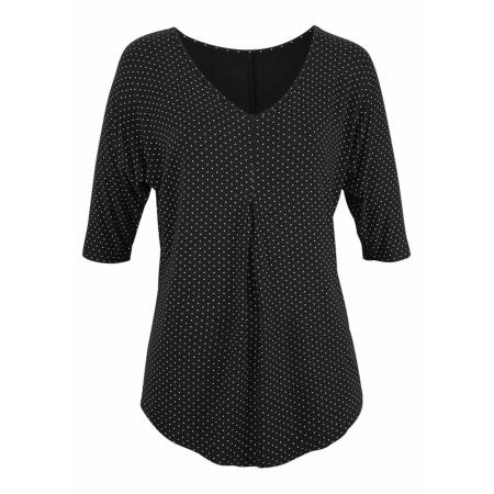 Lascana LASCANA Blouse zwart / wit