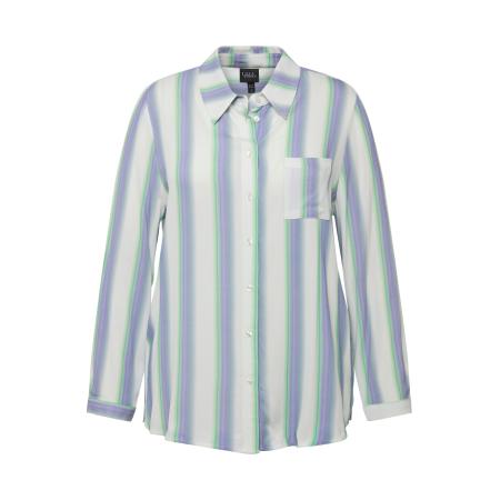 Ulla Popken Ulla Popken Blouse blauw / groen / wit