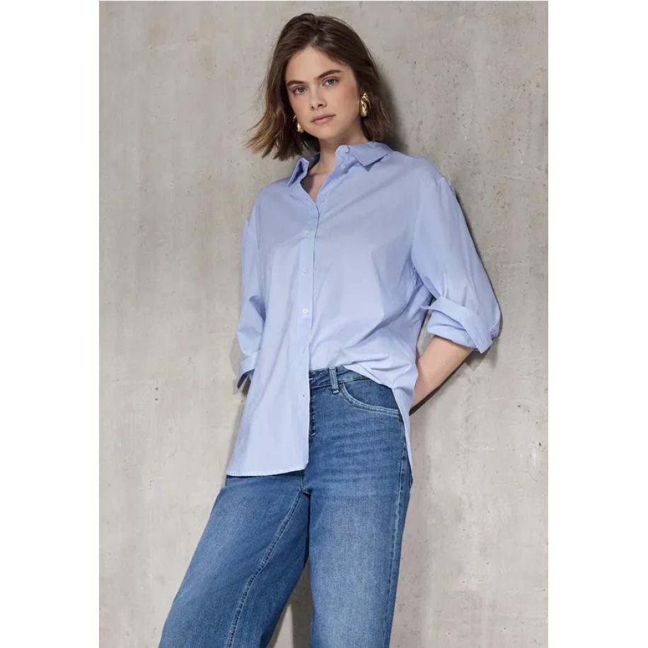 Street One Gestreepte lange blouse Blauw