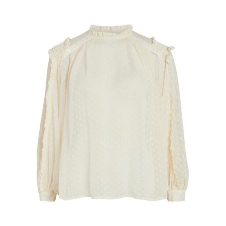 Vila VILA Blouse Amina eierschaal