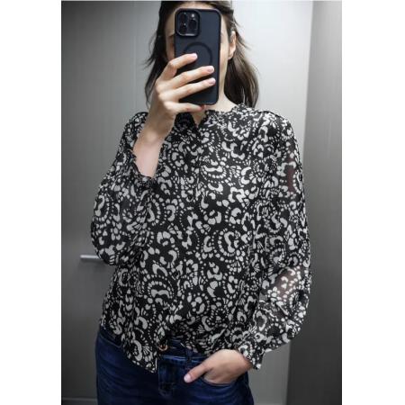 Street One Gedessineerde chiffon blouse