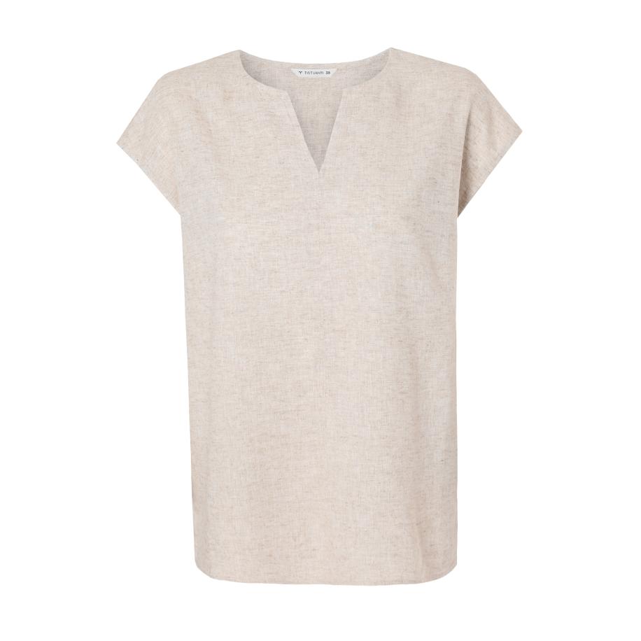 TATUUM Blouse beige / beige gemêleerd Bruin