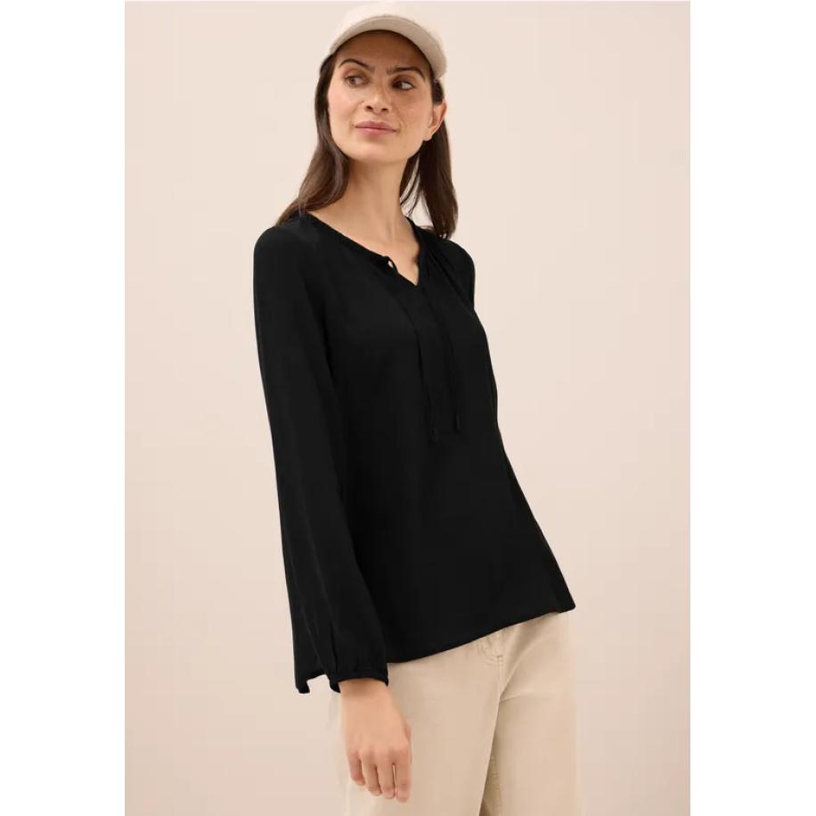 CECIL Crepe blouse Zwart
