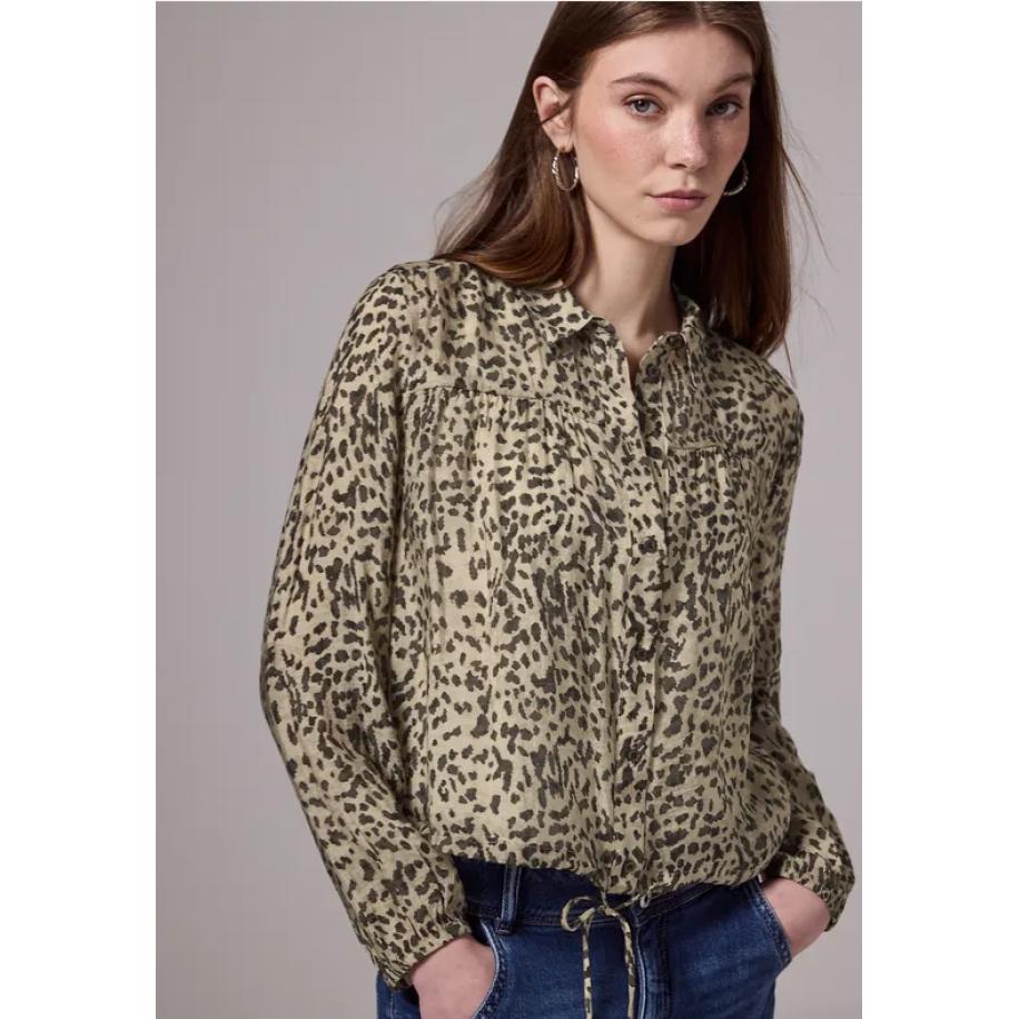 Street One Blouse met leopatroon Bruin