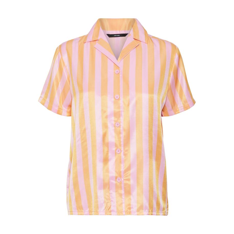 Vero Moda VERO MODA Blouse Vikitika oranje / lichtroze -