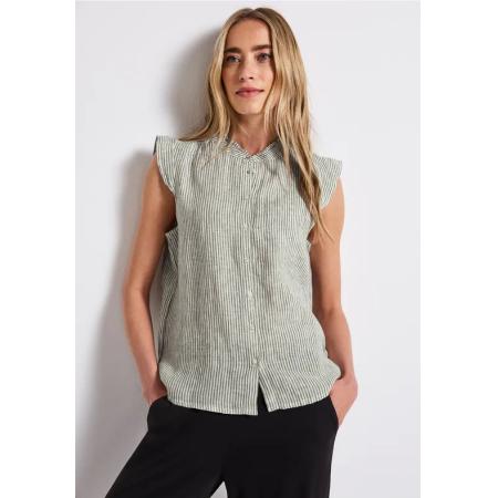 Street One Mouwloze linnen blouse