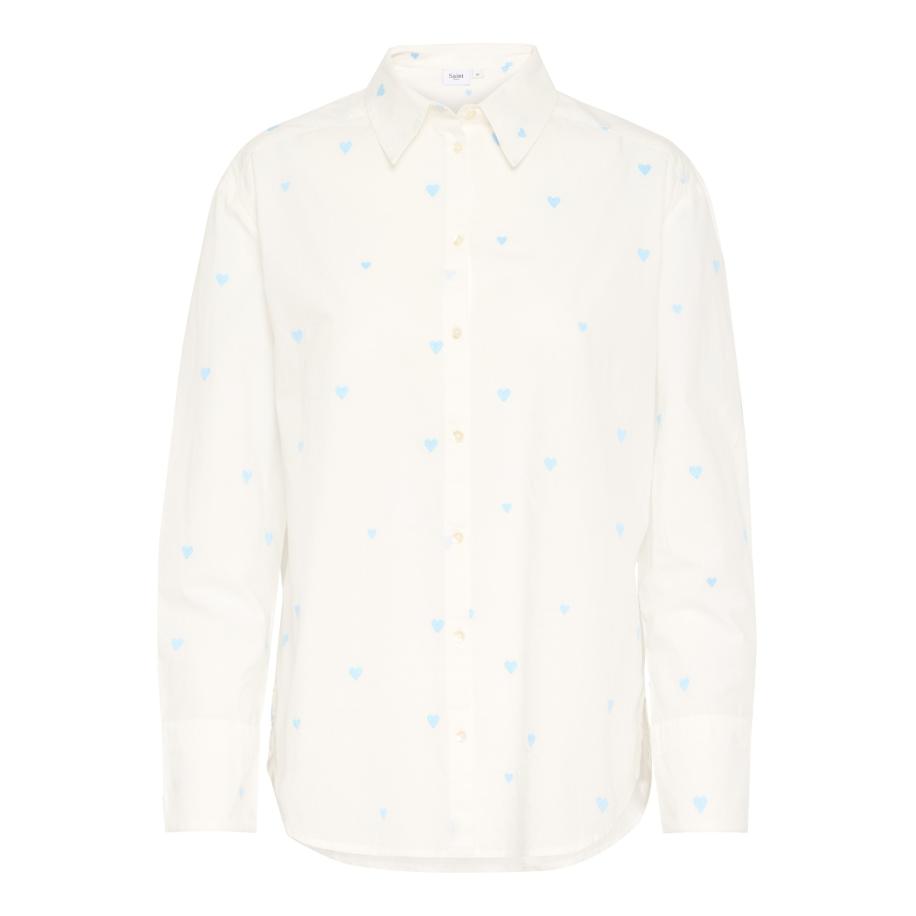 Saint Tropez SAINT TROPEZ Blouse Dianne azuur / wit -