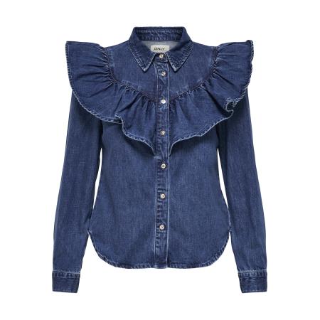 Only ONLY Blouse ONLIndigo blauw denim