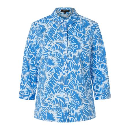 More & More MORE & MORE Blouse azuur / wit