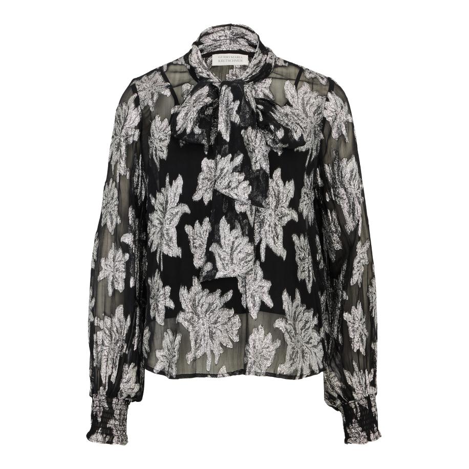 Guido Maria Kretschmer Women Blouse Fina zwart / zilver Zwart