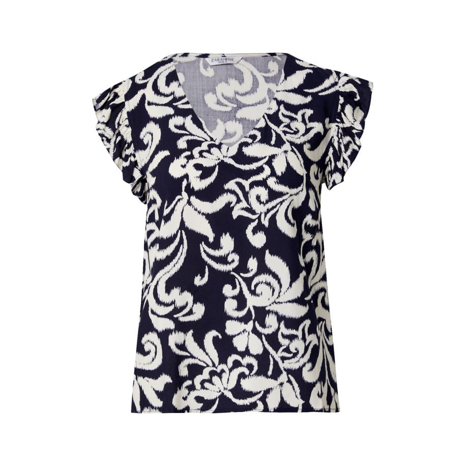 ZABAIONE ZABAIONE Blouse Ma44yleen marine / wit -