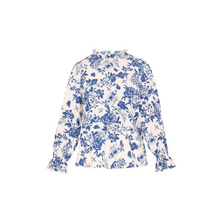 Sidona Sidona Blouse ecru / blauw