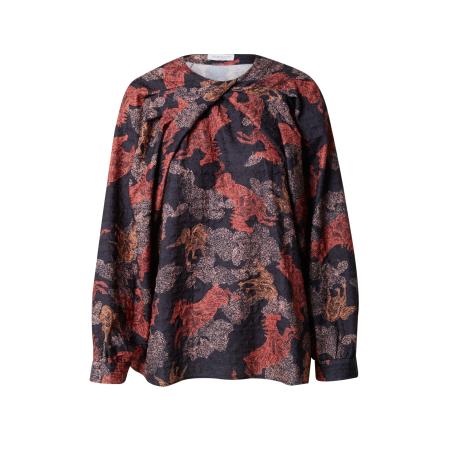 Hofmann Copenhagen Blouse beige / navy / oranje / rood