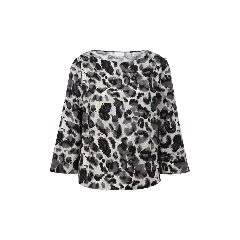 s.Oliver BLACK LABEL Blouse crème / grijs / zwart Multicolor
