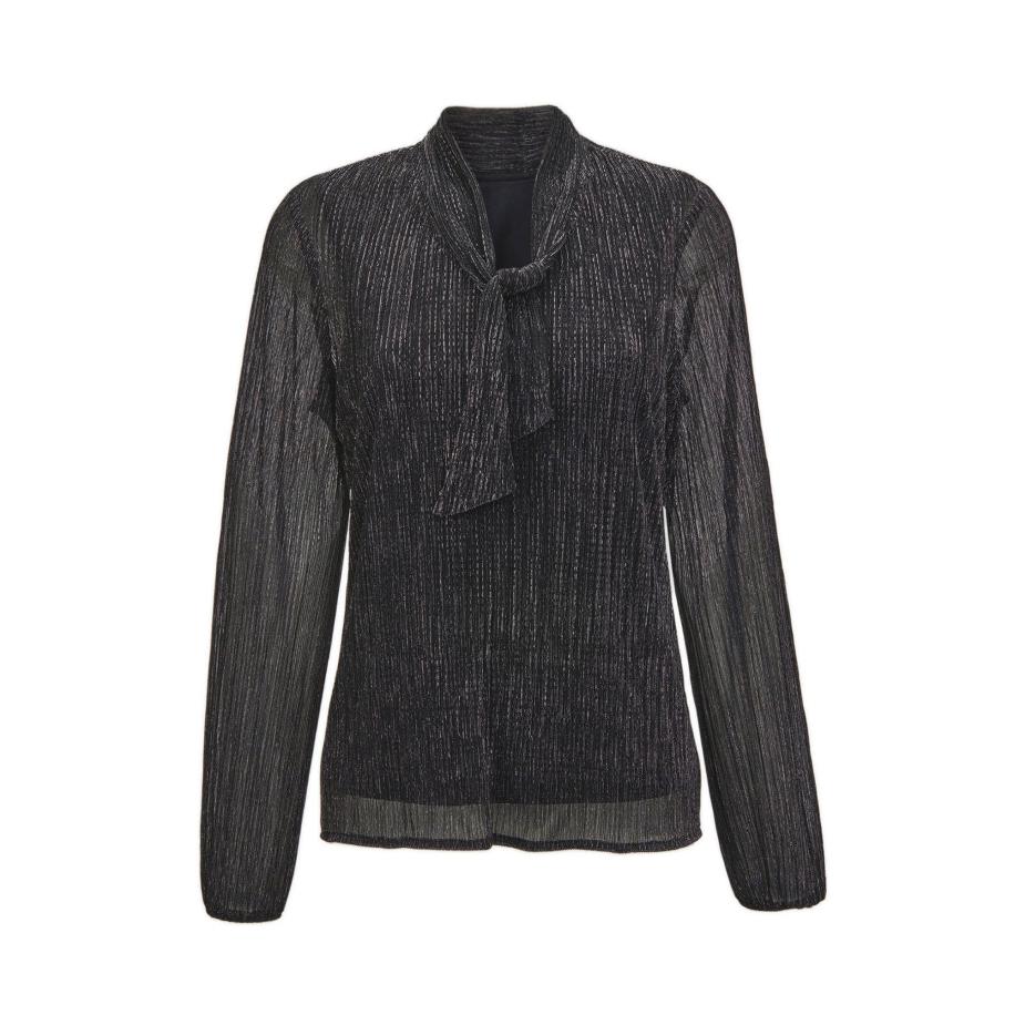 Goldner Blouse zilvergrijs / zwart Zwart