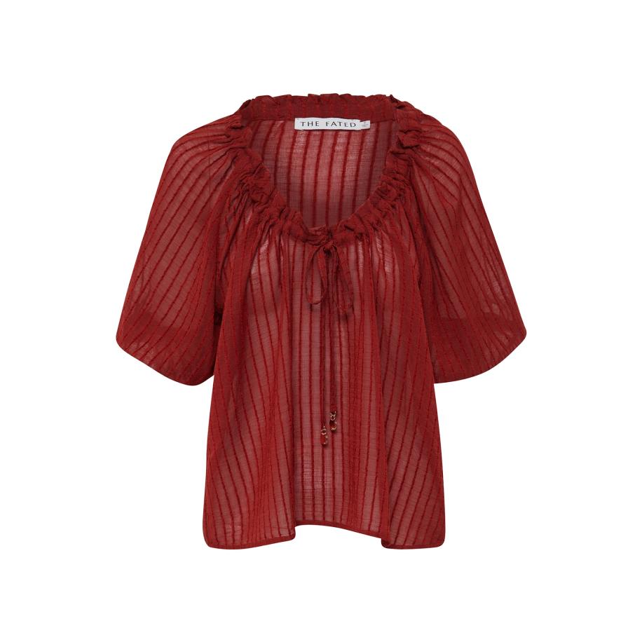 The Fated Blouse AMIRA rood Rood