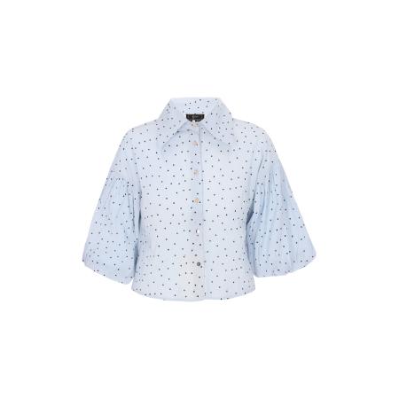 NAEMI NAEMI Blouse Fashion Look pastelblauw / zwart