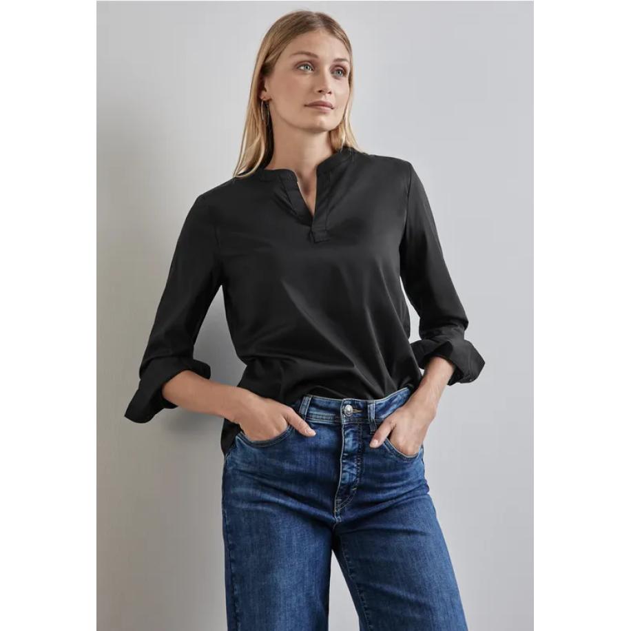 Street One Zakelijke blouse Zwart