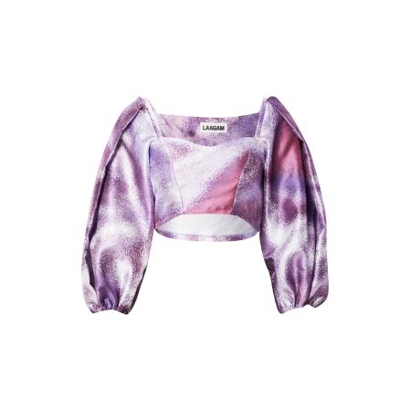 Laagam Laagam Blouse sering / donkerlila / roodviolet