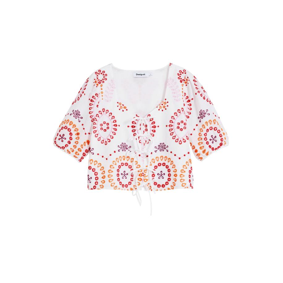 Desigual Desigual Blouse gemengde kleuren / wit -