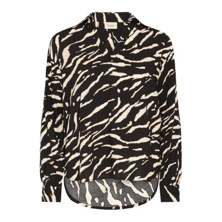 Fransa Fransa Blouse FRFlowy beige / ivoor / zwart